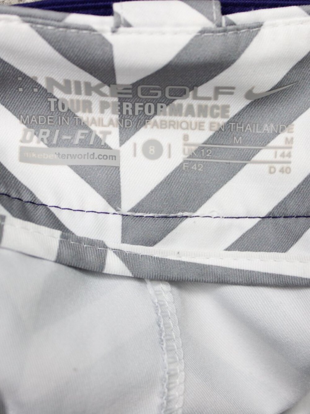 Nike Golf Skort Womens 8 Purple Tour Performance Pleated Shorts Dri-Fit w/ Belt - Picture 7 of 10